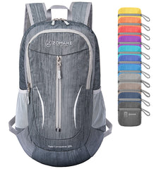 ZOMAKE front view showing 25L capacity and organized pockets for convenience