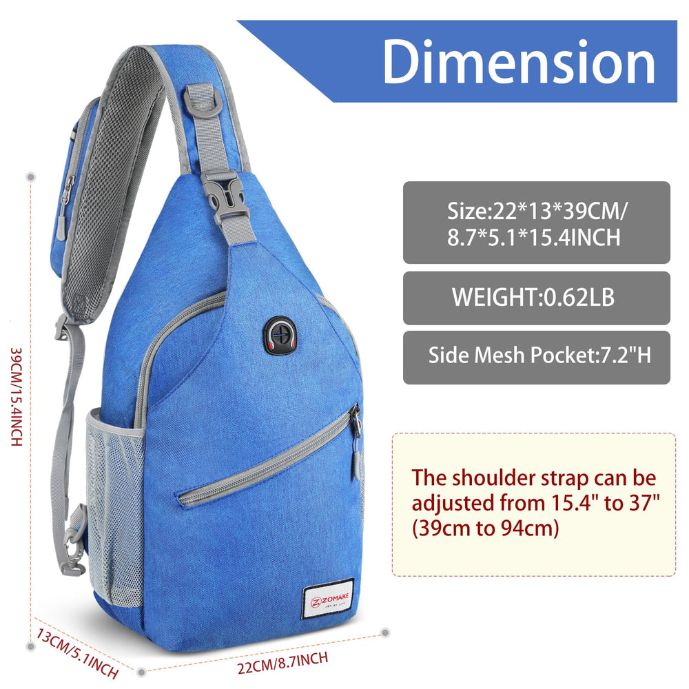 ZOMAKE bag main compartment open with tablet and charger for efficient storage