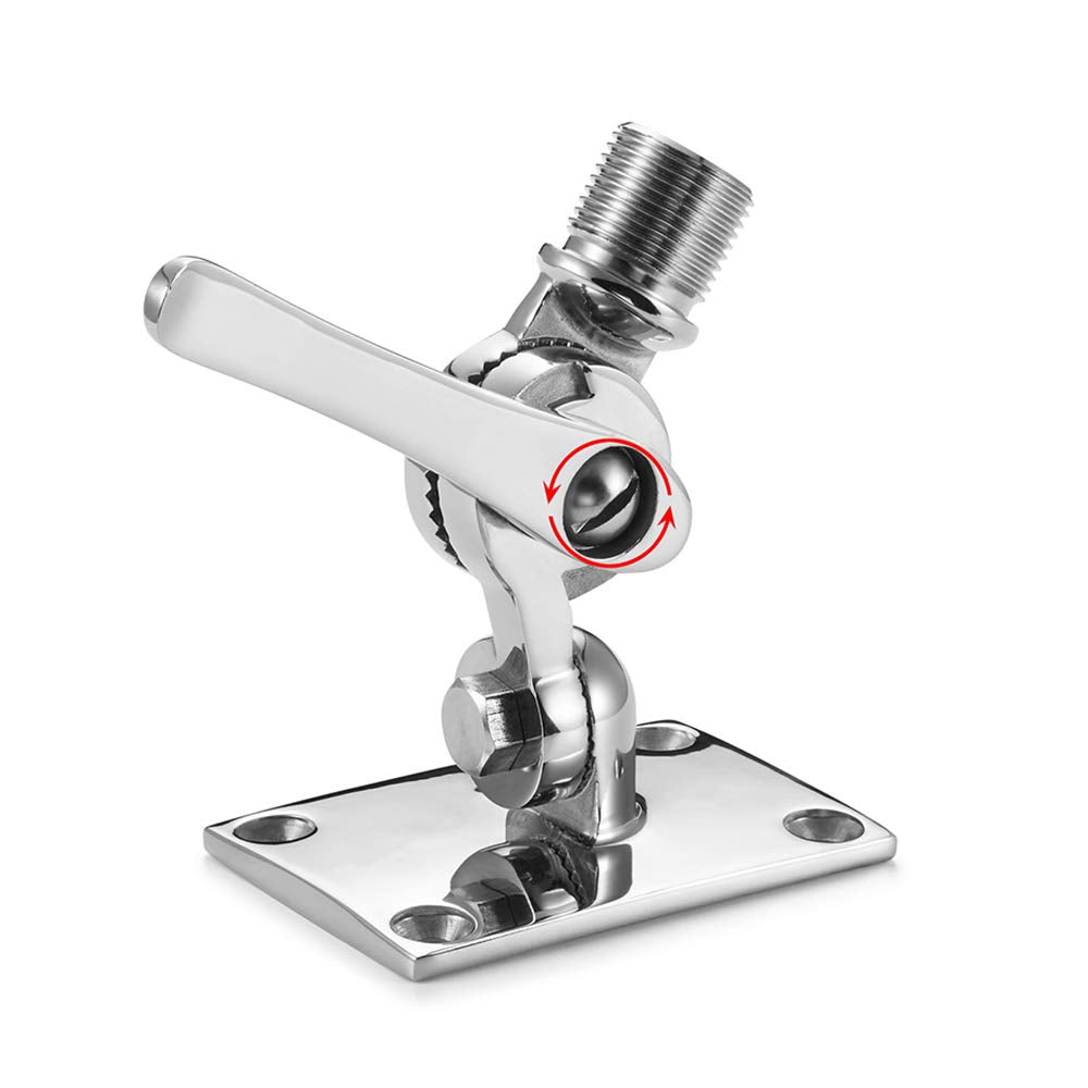 ZOMCHAIN mount installed on boat rail demonstrating secure fit and weatherproof performance