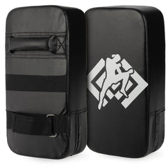 ZOOFOX front view of paired Muay Thai pads showing full striking surface and coverage benefits
