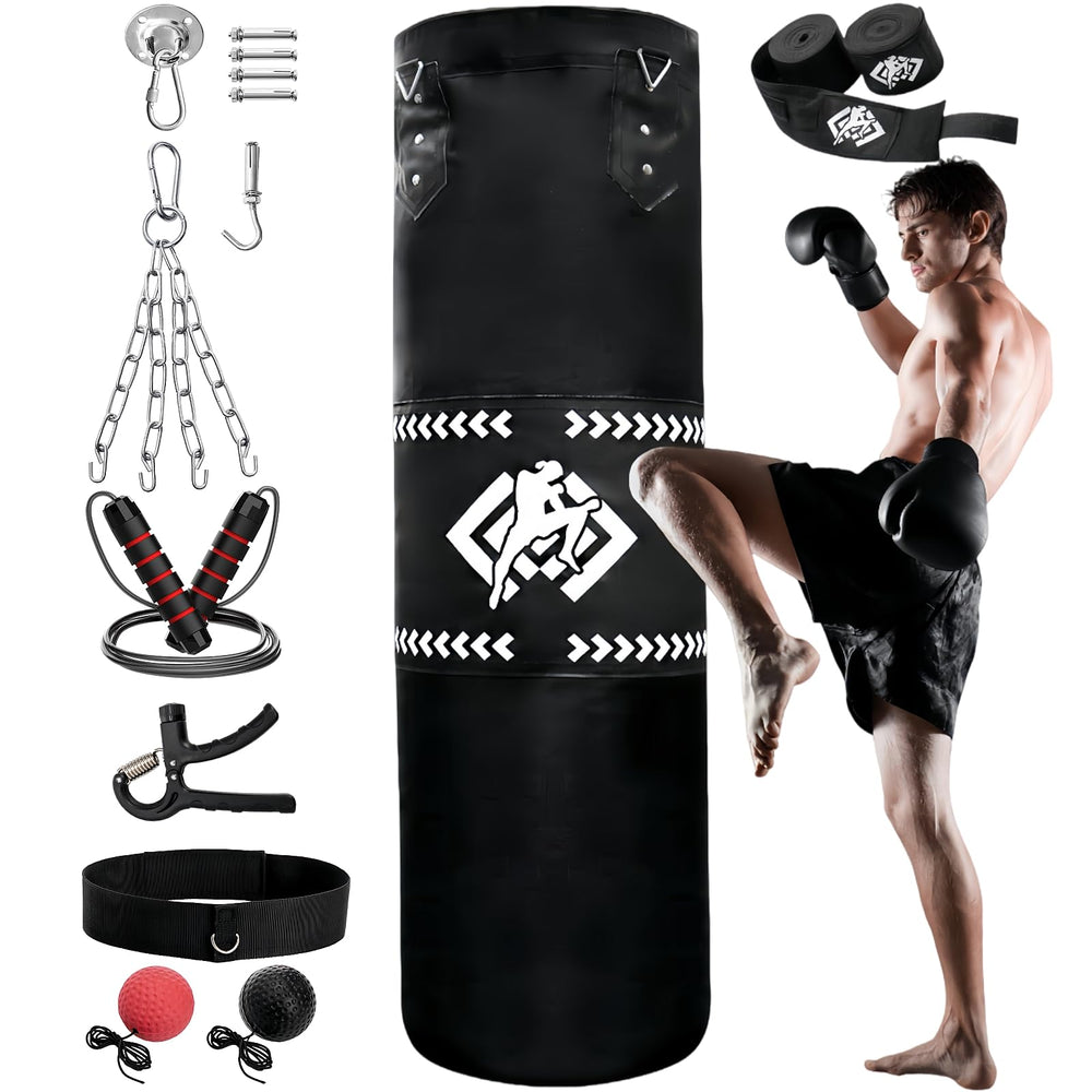 ZOOFOX front view of 4ft punching bag showing durable silhouette and training versatility