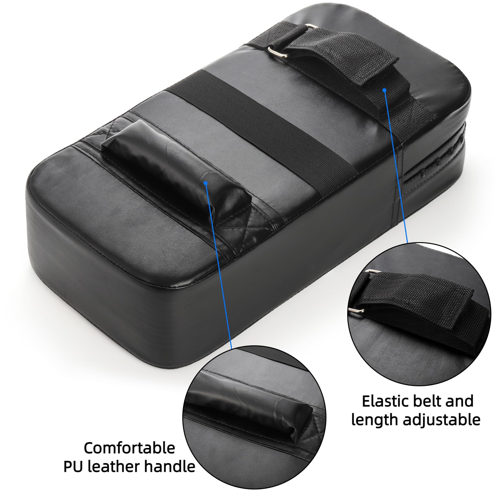 ZOOFOX reinforced stitched leather handle detail offering secure grip and long-lasting strength
