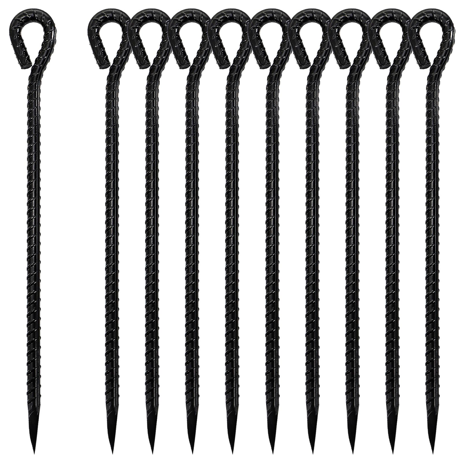 ZOOFOX stakes anchoring garden fabric for tidy landscape protection
