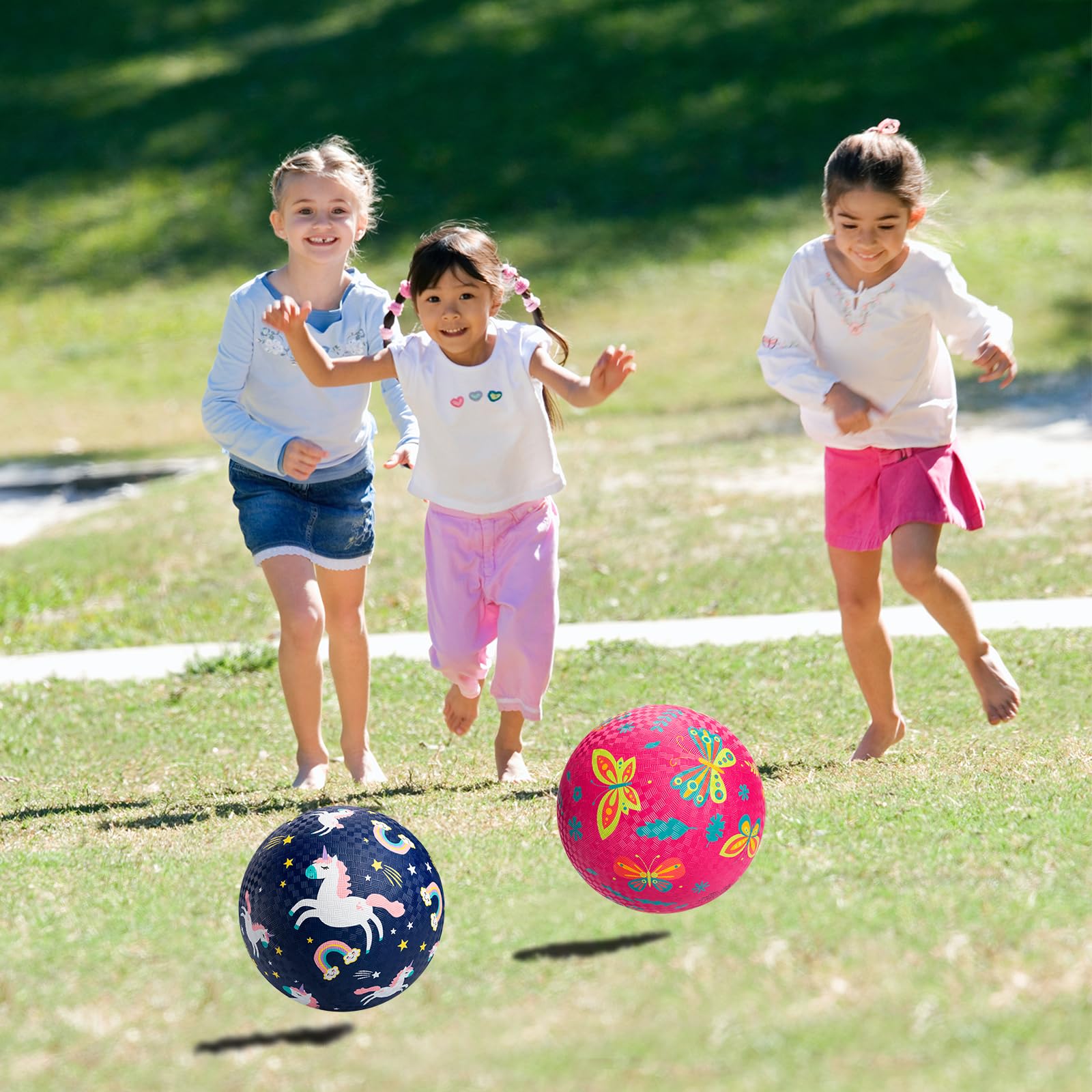 ZOOJOY flat-lay of balls and pump ready for gifting and convenient storage