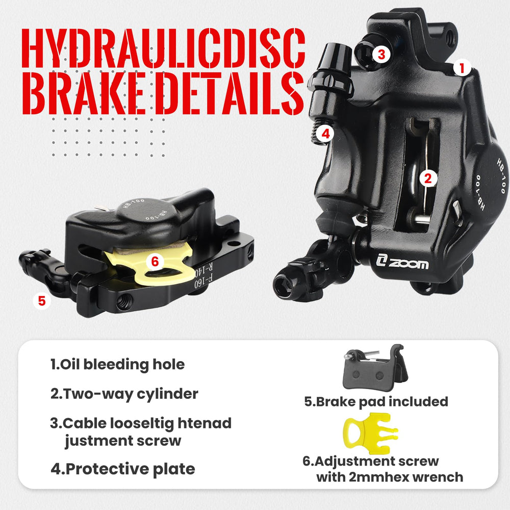 ZOOM HB-100 fine-tune screw detail highlighting easy adjustment for precise brake feel