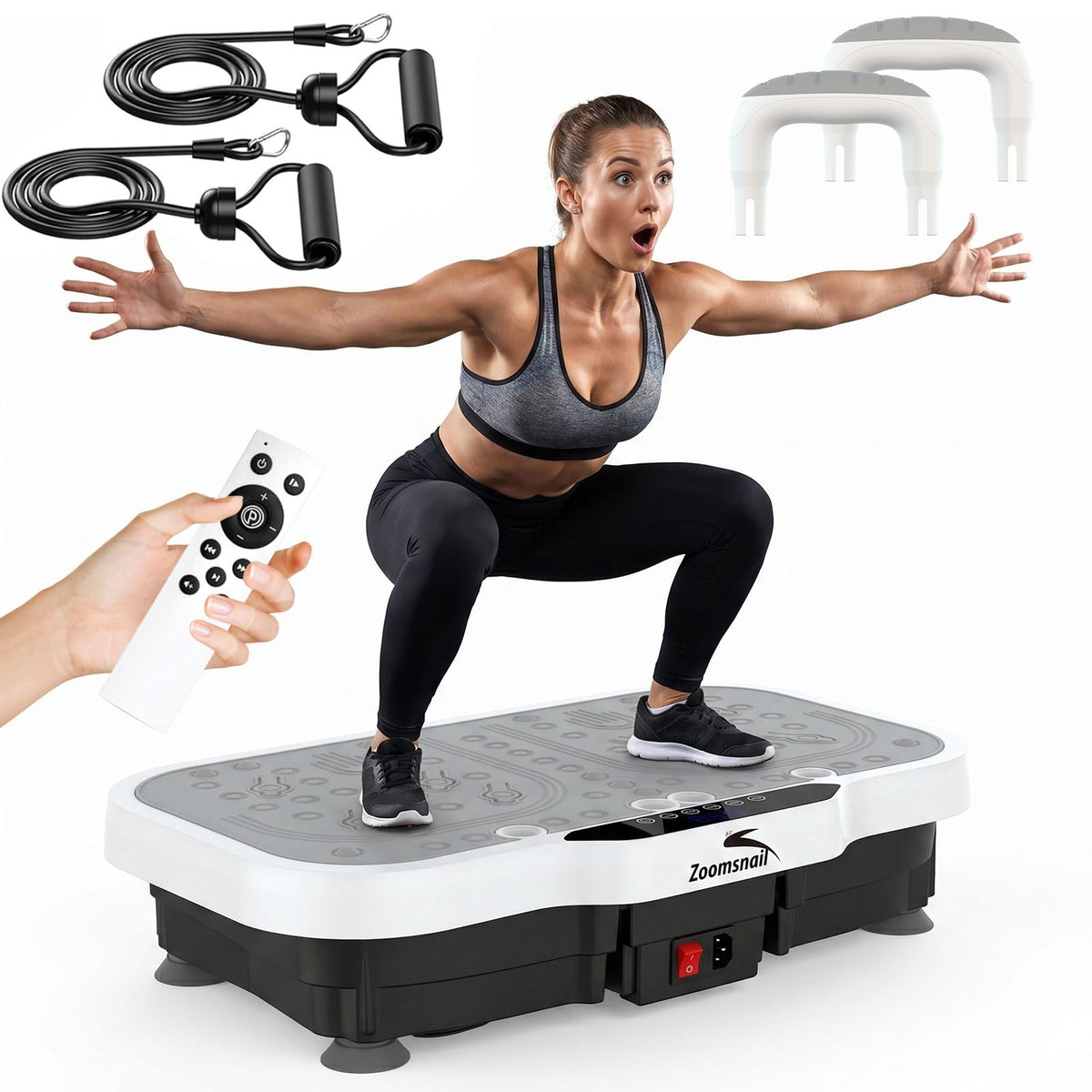 Zoomsnail front view showing large platform and stable base for safer workouts