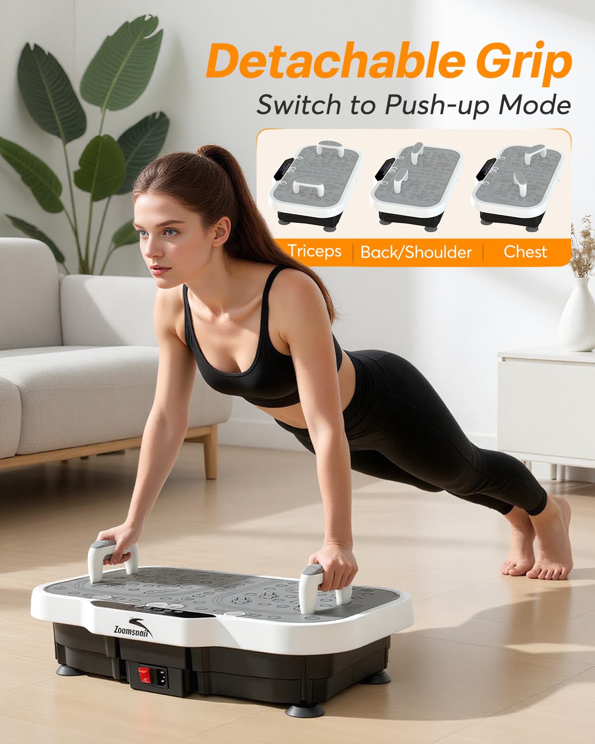 Zoomsnail in-use standing squat on platform illustrating balance and form improvement