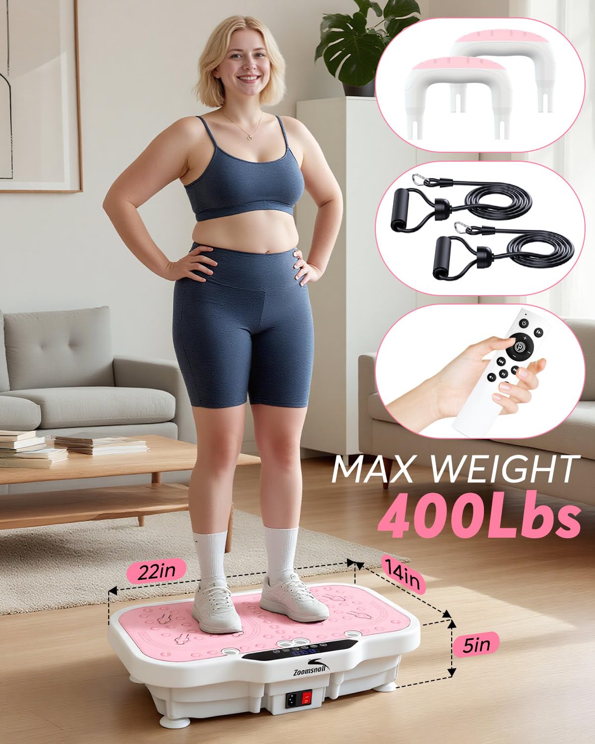 Zoomsnail next to a standing person to show scale and large 22x14 inch surface benefit
