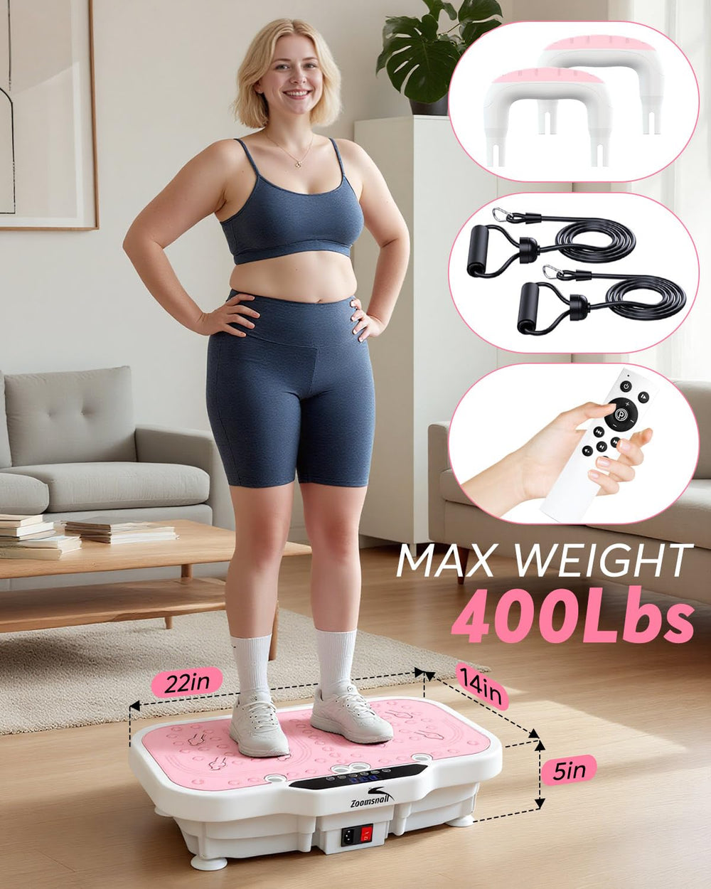 Zoomsnail next to a standing person to show scale and large 22x14 inch surface benefit