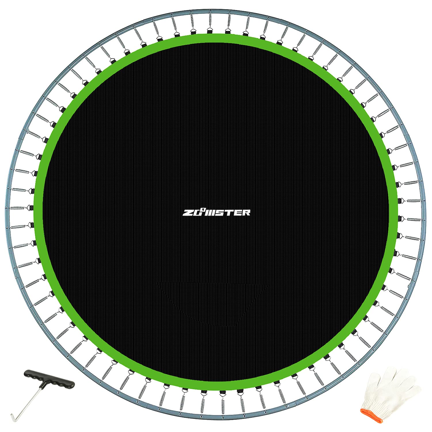 Zoomster front view of 149-inch mat showing full coverage and durable design