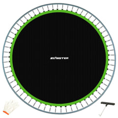 Zoomster front view mat mounted on frame showing full fit and restored bounce