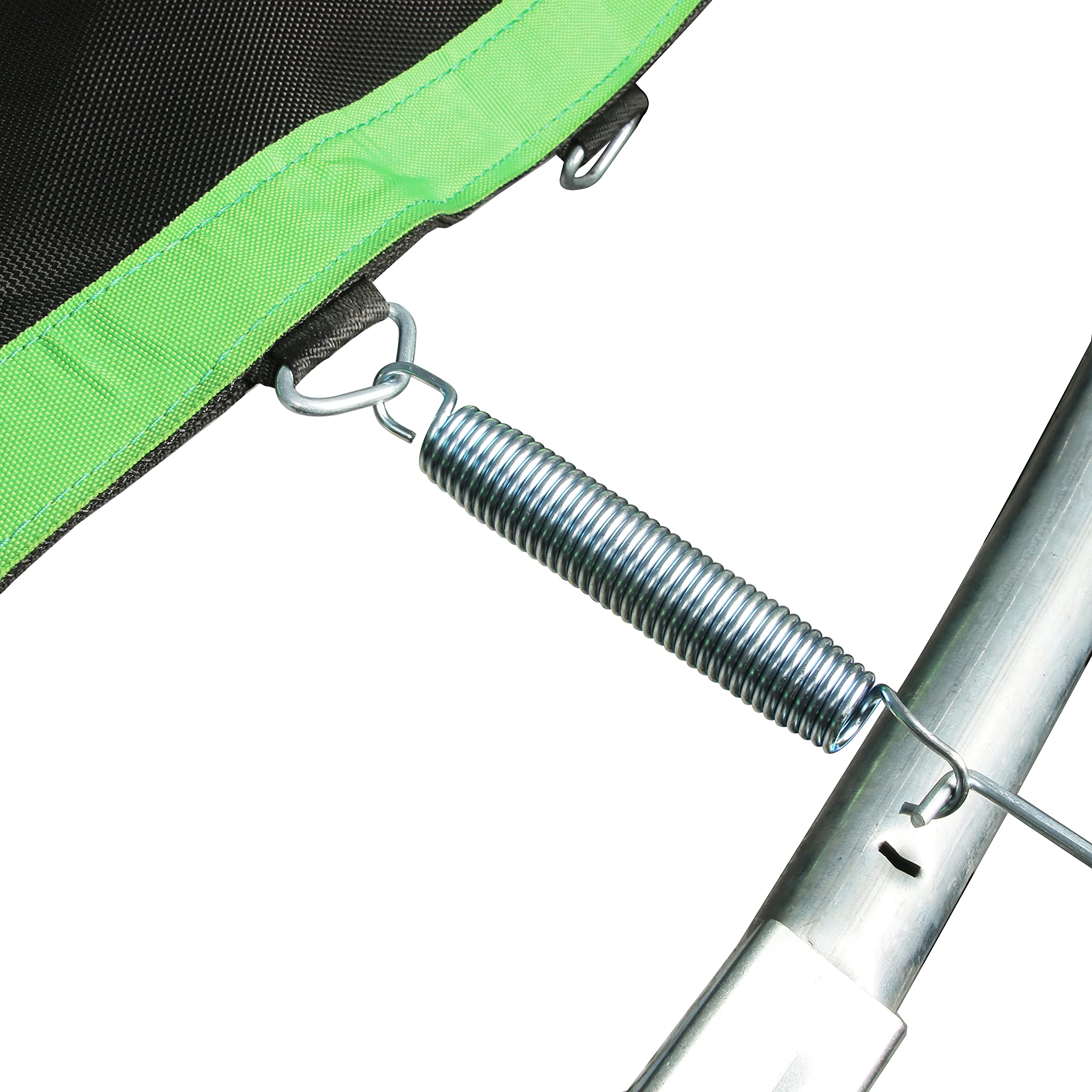 Zoomster spring installation tool and gloves included for easier, safer setup