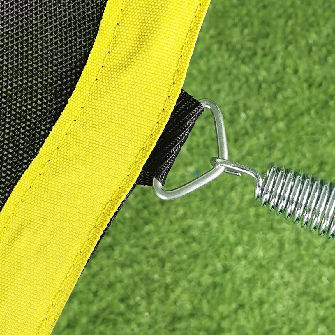 Zoomster packaged mat with spring installation tool showing easier installation benefit