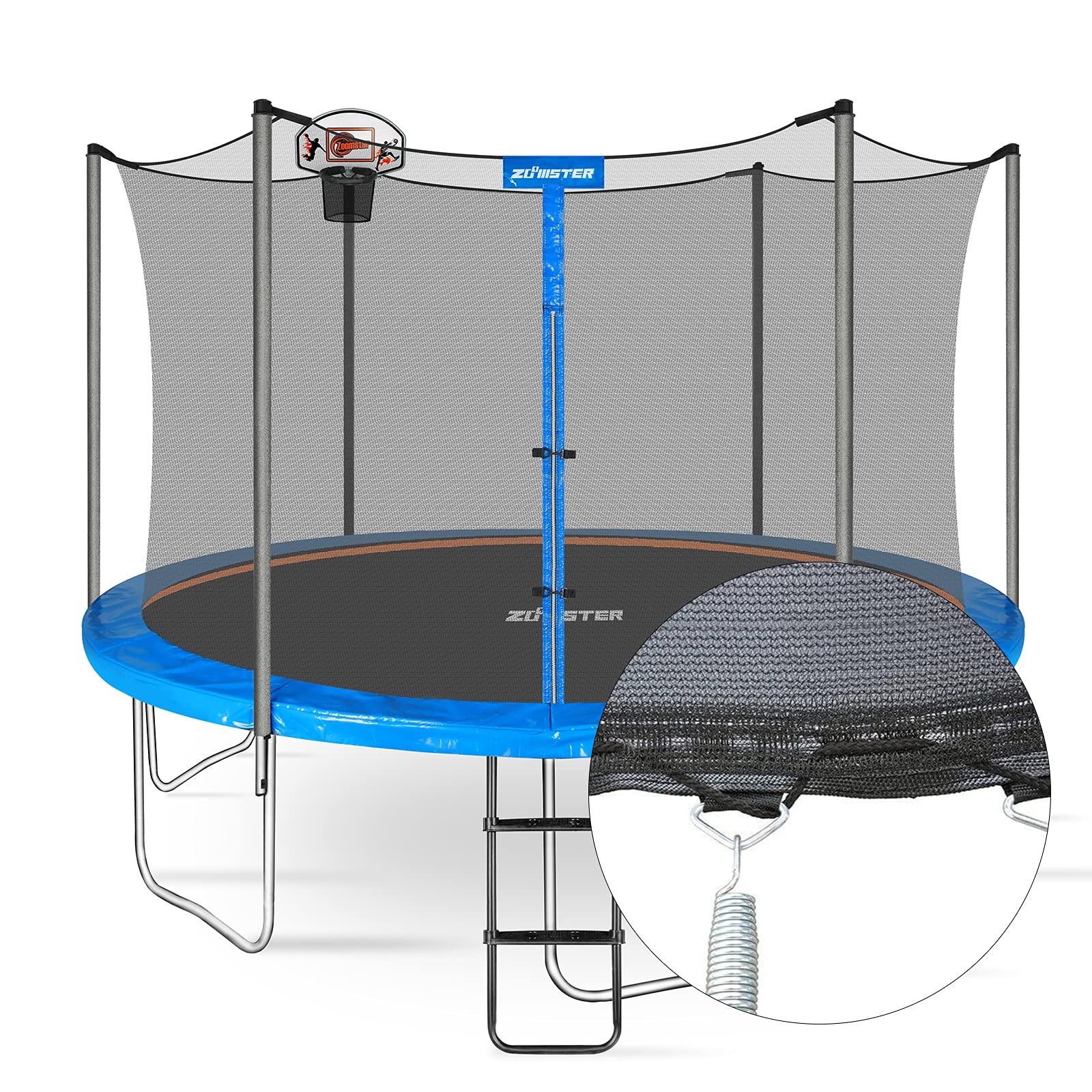 Zoomster comparison showing 14FT diameter guidance for correct fit