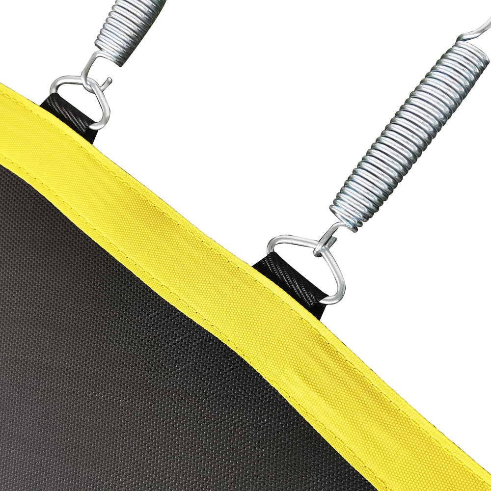 Zoomster mat beside measuring tape showing 150-inch fit confirmation benefit