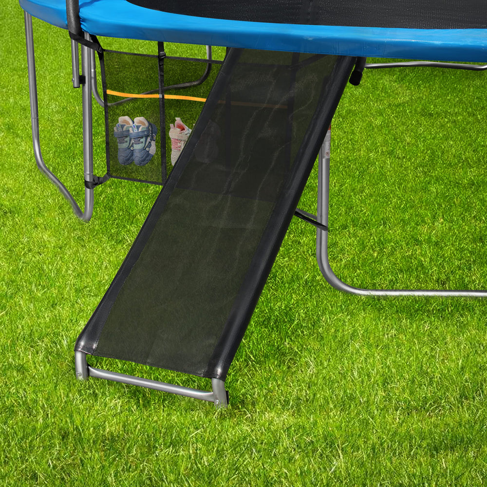 Zoomster close-up of galvanized slide frame demonstrating rust resistance benefit