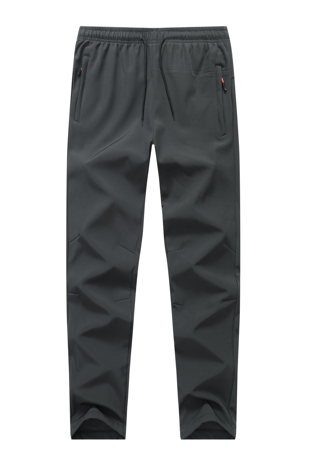ZooYung front view gray joggers showing fit and water-resistant benefit