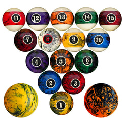 Zovcsxn front packaging view showing full 16-ball set and clear numbering benefit durability