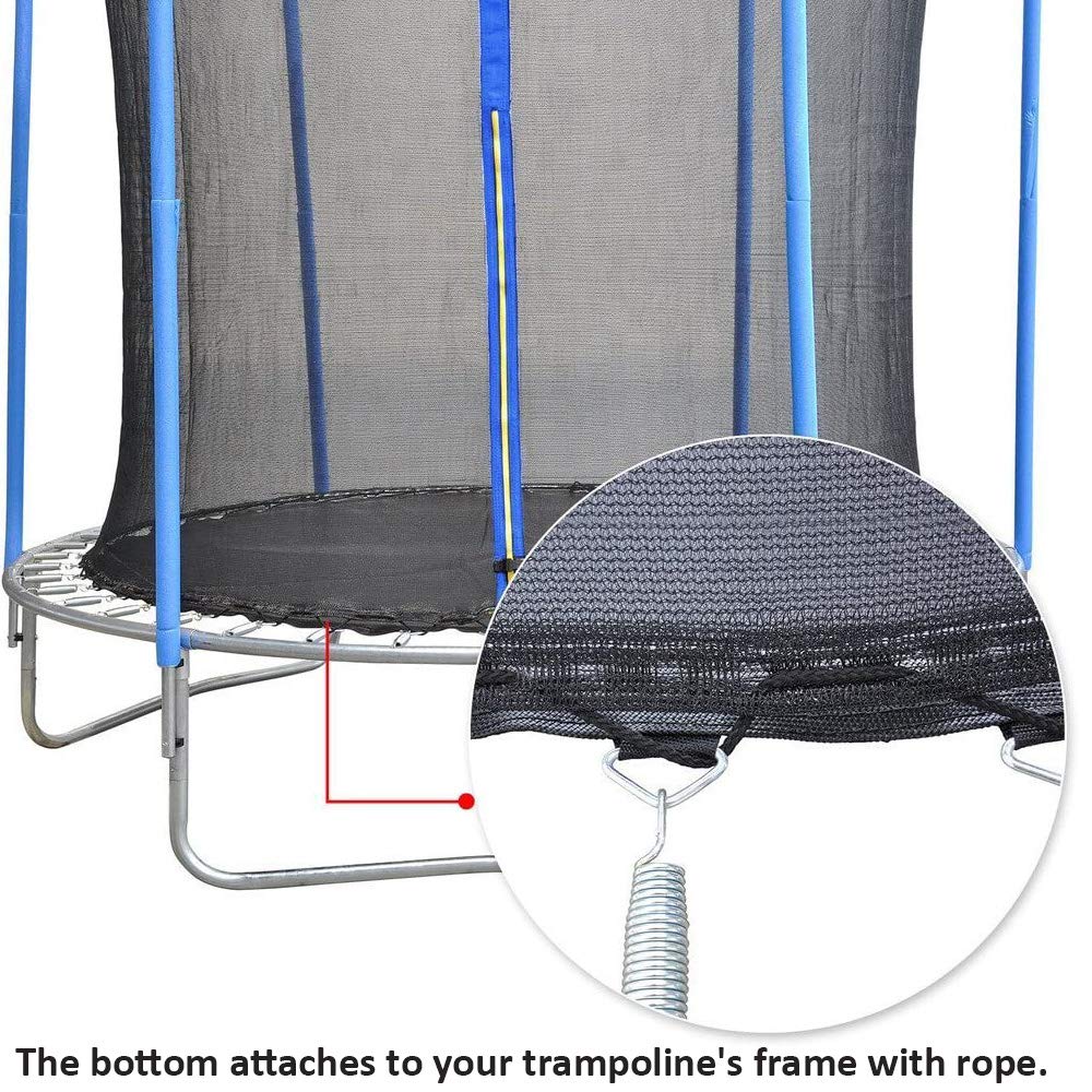 Zoyemone installed on 15 ft trampoline demonstrating full perimeter protection