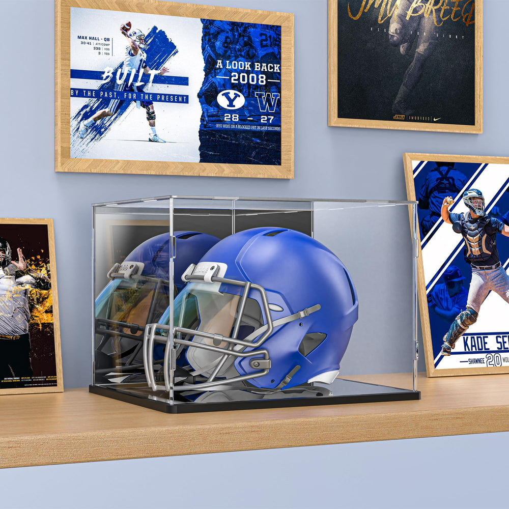 ZQYALPSID helmet displayed in a fan cave demonstrating stylish protection and eye-catching presentation