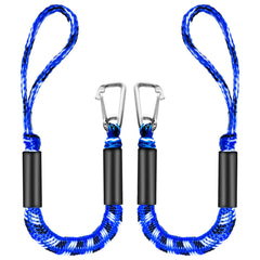 ZRSCHYG front view of two-pack bungee dock lines showing compact packaging and benefits