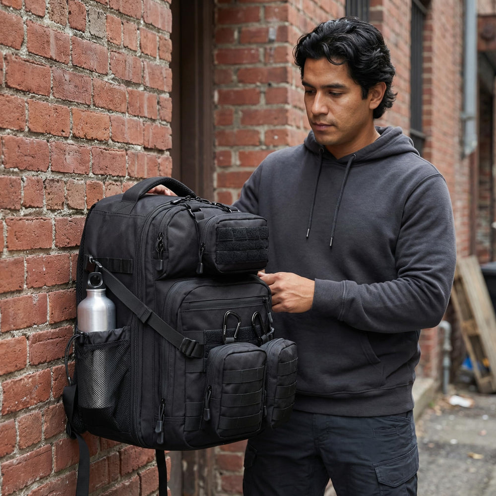 ZSearARMY worn on trail by hiker conveying lightweight durability and hands-free mobility
