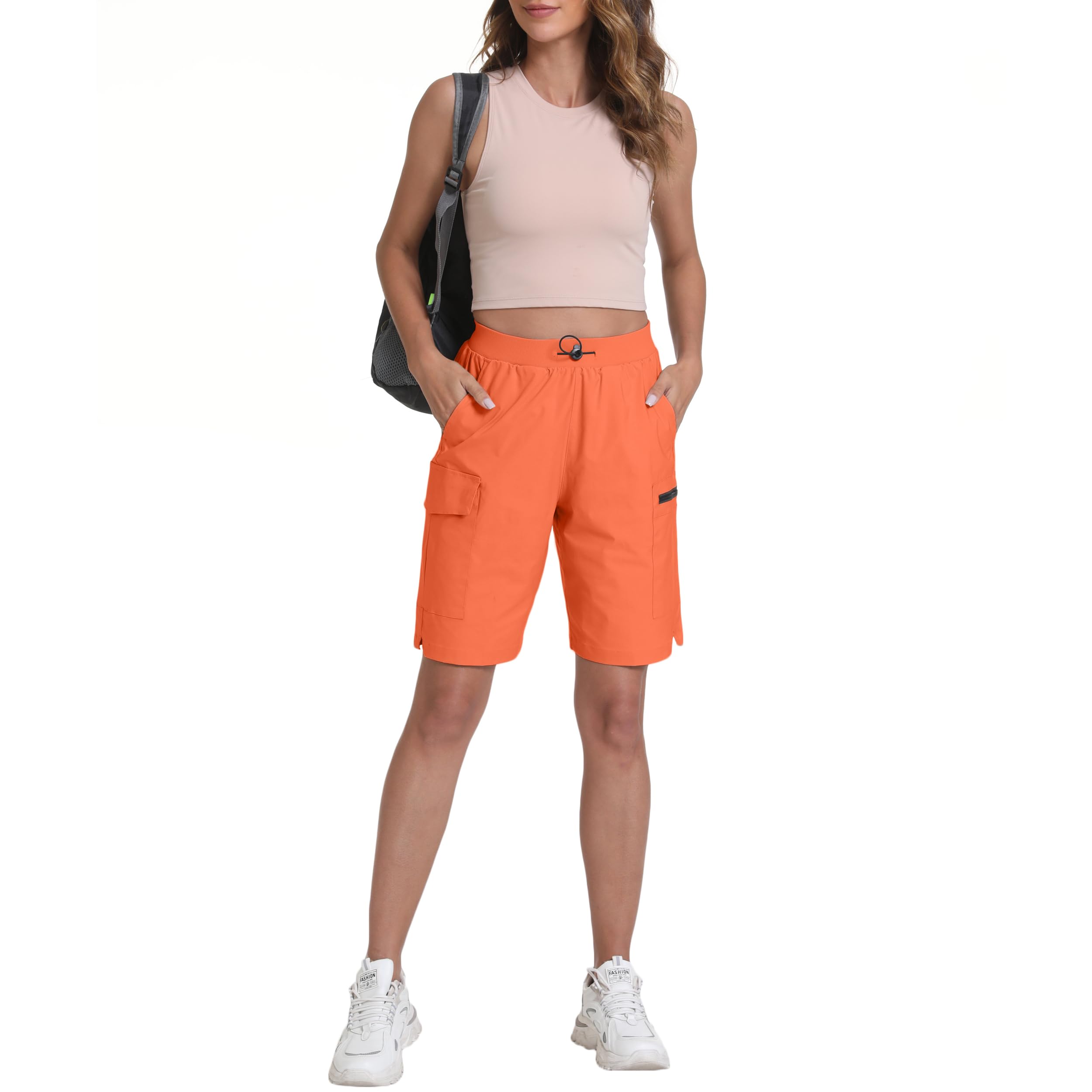zsenoxaxi folded shorts in hand demonstrating lightweight packable benefit
