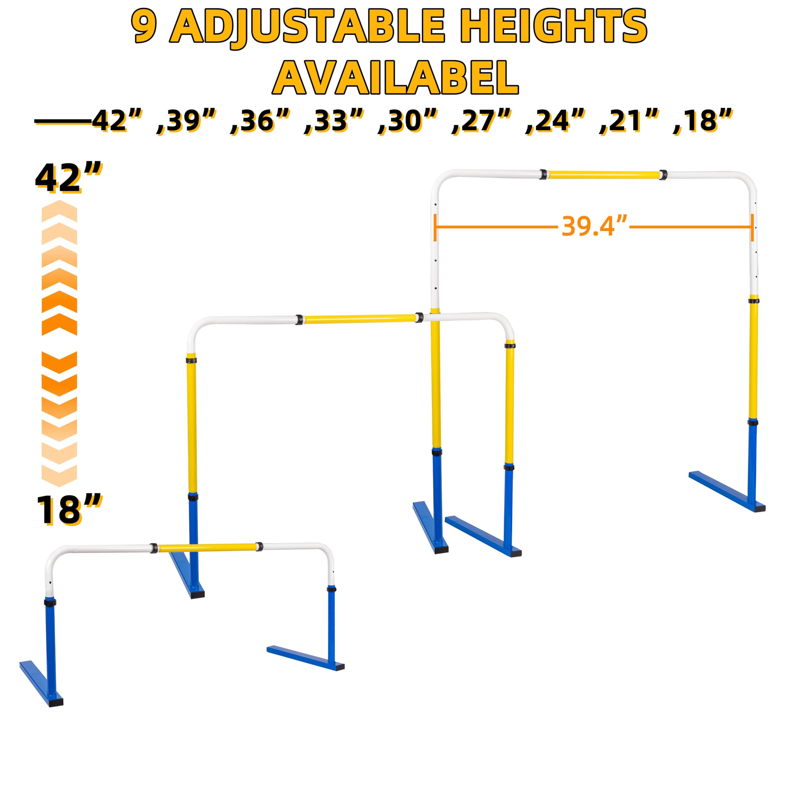 ZSHIGANMA close-up of adjustment mechanism showing nine height options