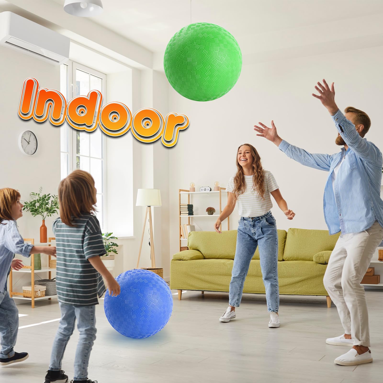 ZSMKJIAYE children playing in backyard using jumbo balls for active group games