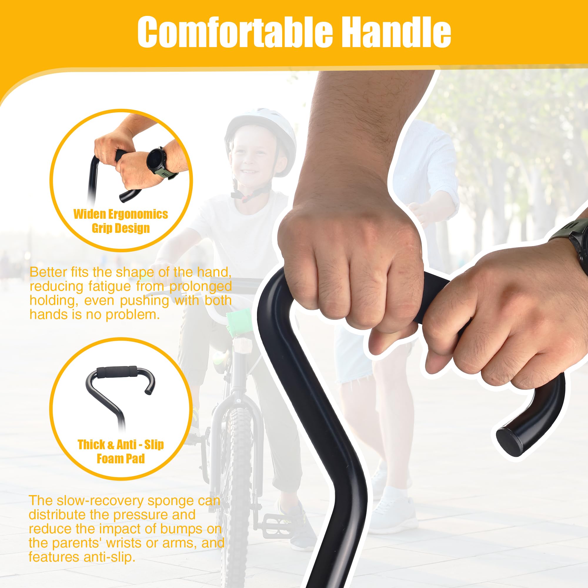 ZUKKA size comparison with adult hand showing adjustable reach advantage