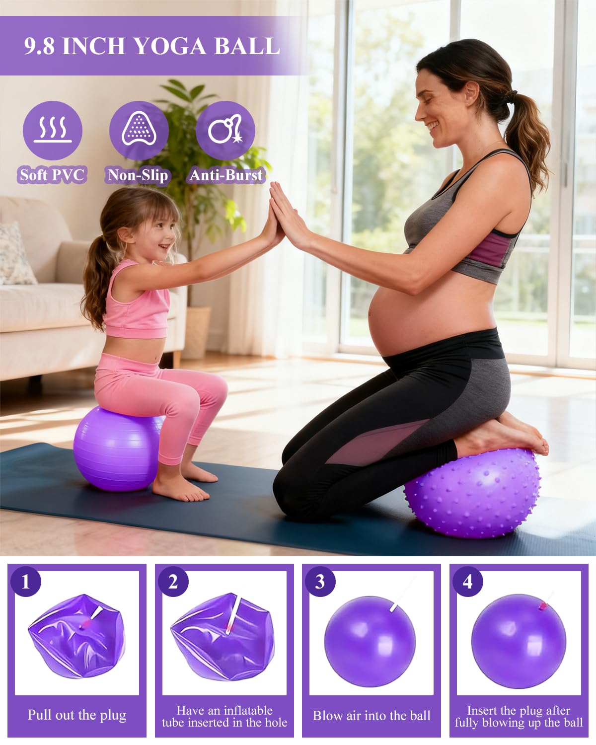 Zuluro home use lifestyle with user performing pilates for core strengthening